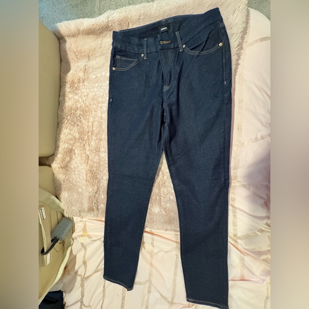 Express Dark Blue Skinny Jeans